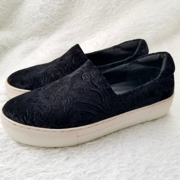 J/Slides Angelica Crushed Velvet Slip On Sneakers Size 8 - Picture 2 of 8